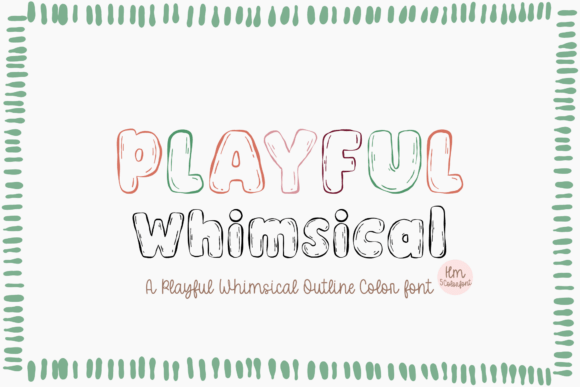 Add a Pop of Personality with Playful Whimsical 5 Color Font