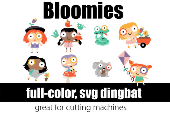 Bloomies: A Modern Color Font for Creative Branding