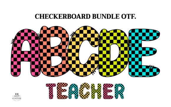 Checkerboard Font: Infusing Playful Energy into Your Designs