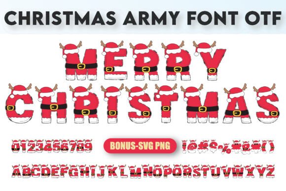 Christmas Army: A Bold Typeface for Festive Design Projects