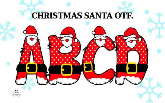 Christmas Santa Army: A Festive Font for Joyful Design