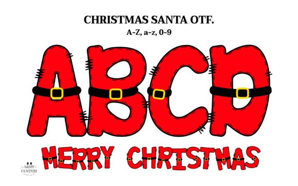Christmas Santa Font: A Playful Touch for Festive Design