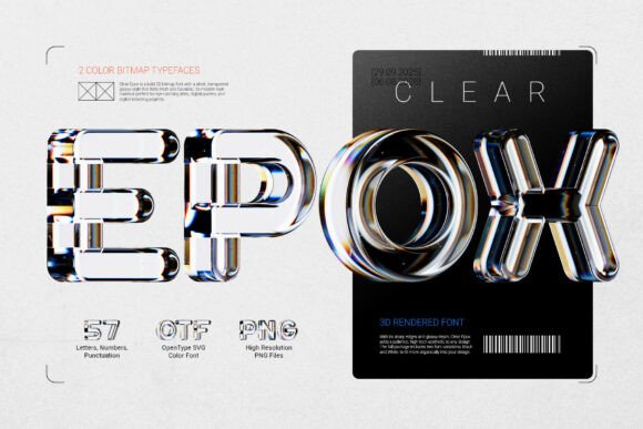 Clear Epox: Crafting a Futuristic Glassy Brand Identity