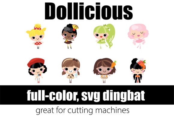 Dollicious: When Typography Meets Playful Illustration