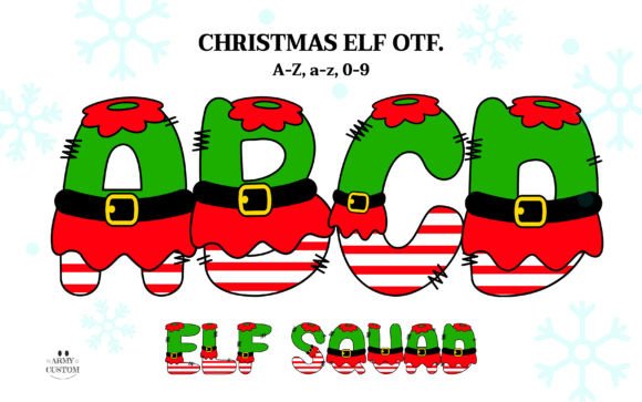 Elf: A Playful Font for Whimsical Holiday Designs
