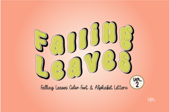 Falling Leaves Green: A Creative Font for Vibrant Designs