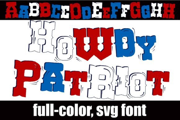 Howdy Patriot: A Western Color Font for Authentic Designs