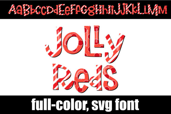 Jolly Reds: A Whimsical Color Font for Bold Branding
