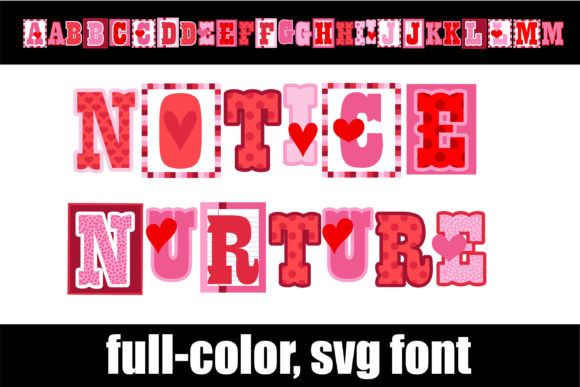 Notice Nurture: The Playful Power of a Blocky Color Font