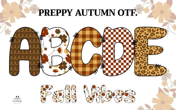 Preppyfall5 Plaid: Capturing Autumn's Cozy Charm in a Font