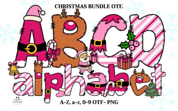 The Christmas Pink Bundle: A Whimsical Font for Festive Design