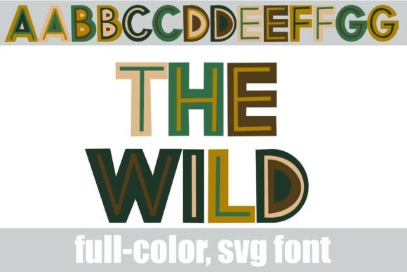 The Wild: A Full-Color Font for Authentic Design